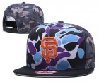 SF Giants Team Logo Camo Adjustable Hat YS