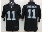 Nike NFL Oakland Raiders #11 Sebastian Janikowski black jerseys[Limited]