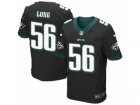 Mens Nike Philadelphia Eagles #56 Chris Long Elite Black Alternate NFL Jersey