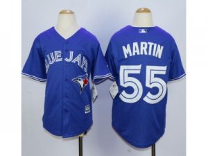 Youth Toronto Blue Jays #55 Russell Martin Blue New Jerseys