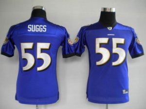 nfl baltimore ravens #55 suggs purple[kids]