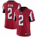 Mens Nike Atlanta Falcons #2 Matt Ryan Vapor Untouchable Limited Red Team Color NFL Jersey