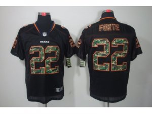 Nike NFL Chicago Bears #22 Matt Forte black jerseys[Camo Fashion Elite]