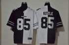 Nike 49ers #85 George Kittle Black And White Split Vapor Untouchable Limited Jersey