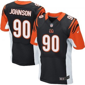 Nike Cincinnati Bengals #90 Michael Johnson Black jerseys(Elite)