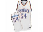 Men Adidas Oklahoma City Thunder #54 Patrick Patterson Swingman White Home NBA Jersey