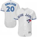 2016 Men's Toronto Blue Jays #20 Josh Donaldson Majestic Whitel Flexbase Authentic Collection Player Jersey