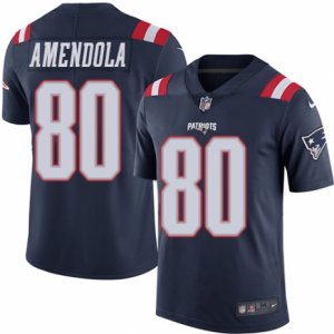 Mens Nike New England Patriots #80 Danny Amendola Limited Navy Blue Rush NFL Jersey