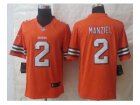 Nike jerseys cleveland browns #2 manziel orange[Limited]