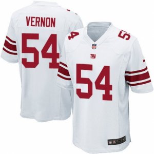 Men\'s Nike New York Giants #54 Olivier Vernon Game White NFL Jersey