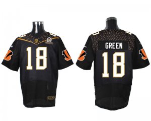 2016 PRO BOWL Nike Cincinnati Bengals #18 AJ Green black jerseys(Elite)