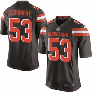 Men\'s Nike Cleveland Browns #53 Joe Schobert Game Brown Team Color NFL Jersey