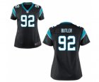 Women's Nike Carolina Panthers #92 Vernon Butler Black Team Color NFL Jersey