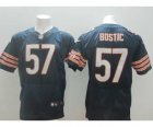 Nike chicago bears #57 bostic blue jerseys[Elite][bostic]