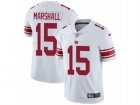 Mens Nike New York Giants #15 Brandon Marshall Vapor Untouchable Limited White NFL Jersey