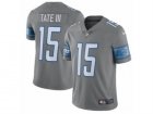 Detroit Lions #15 Golden Tate Nike Steel 2017 Color Rush Limited Jersey