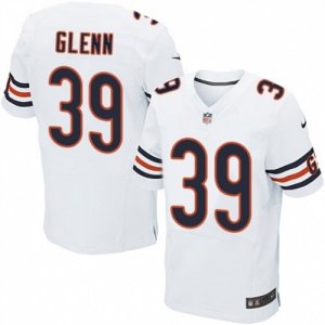 Mens Nike Chicago Bears #39 Jacoby Glenn Elite White NFL Jersey