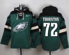 Nike Philadelphia Eagles #72 Cedric Thornton Green Player Pullover Hoodie