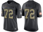 Seattle Seahawks #72 Michael Bennett Anthracite 2016 Salute to Service Limited Jersey