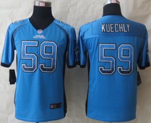 Youth 2014 New Nike Carolina Panthers #59 Kuechly Blue Jerseys(Drift Fashion)