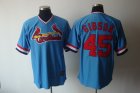 MLBSt.Louis Cardinals #45 Gibson blue[Cooperstown Throwback]