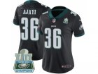Womens Nike Philadelphia Eagles #36 Jay Ajayi Black Alternate Super Bowl LII Champions Stitched NFL Vapor Untouchable Limited Jersey