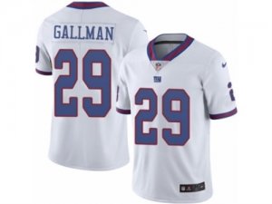 Mens Nike New York Giants #29 Wayne Gallman Limited White Rush NFL Jersey