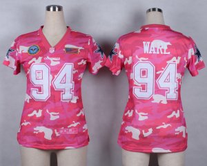 Nike Women Dallas Cowboys #94 DeMarcus Ware Salute to Service New Pink Camo jerseys