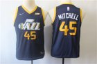 Jazz #45 Donovan Mitchell Navy Youth Nike Swingman Jersey