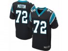 Mens Nike Carolina Panthers #72 Taylor Moton Elite Black Team Color NFL Jersey