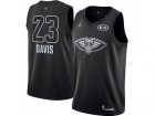 Men Nike New Orleans Pelicans #23 Anthony Davis Black NBA Jordan Swingman 2018 All-Star Game Jersey