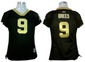 new orleans saints 9 brees womens field flirt fashion jerseys bl