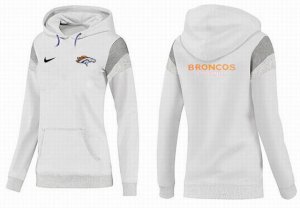 Women Denver Broncos Logo Pullover Hoodie-011