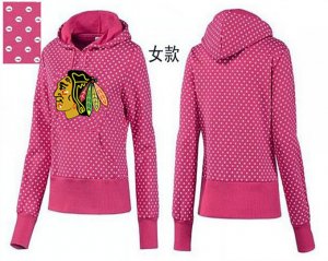 NHL Women Chicago Blackhawks Logo Pullover Hoodie 13