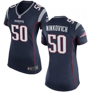 Women Nike New England Patriots #50 Rob Ninkovich Navy Blue jerseys