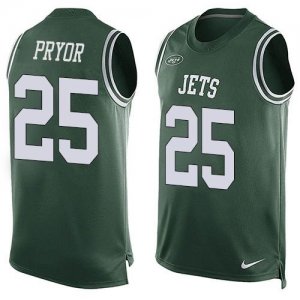 Nike New York Jets #25 Calvin Pryor Green Team Color Men Stitched NFL Limited Tank Top Jersey