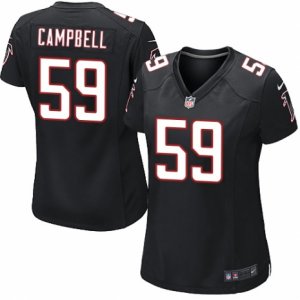 Women\'s Nike Atlanta Falcons #59 De\'Vondre Campbell Limited Black Alternate NFL Jersey