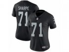 Women Nike Oakland Raiders #71 David Sharpe Vapor Untouchable Limited Black Team Color NFL Jersey