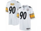 Mens Nike Pittsburgh Steelers #90 T. J. Watt Limited White NFL Jersey