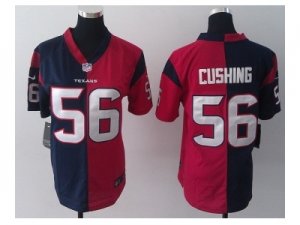 Nike Women Houston Texans #56 Brian Cushing blue-red jerseys[Elite split]