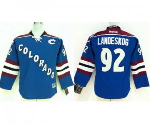 Youth nhl jerseys colorado avalanche #92 landeskog lt.blue