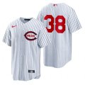 Reds# 38 Justin Dunn White Nike 2022 Field Of Dreams Cool Base Jersey