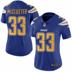 Women\'s Nike San Diego Chargers #33 Dexter McCluster Limited Electric Blue Rush NFL Jersey