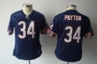 women nfl chicago bears #34 payton blue