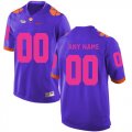Clemson Tigers Purple 2018 Breast Cancer Awareness Mens Customized College Football Jersey
