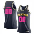 University Of Michigan Navy 2018 Breast Cancer Awareness Mens Customized College