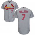 2016 Men St. Louis Cardinals #7 Matt Holliday Majestic Gray Flexbase Authentic Collection Player Jersey