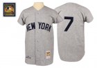 Yankees #7 Mickey Mantle Gray 1961 Cooperstown Collection Mitchell & Ness Jersey