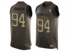 Nike Tennessee Titans #94 Austin Johnson Limited Green Salute to Service Tank Top NFL Jersey