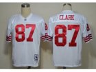 NFL san francisco 49ers #87 clark m&n white jerseys